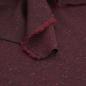 Preview: Wollstoff Schurwolle Seide Tweed Italien Sprenkel weinrot